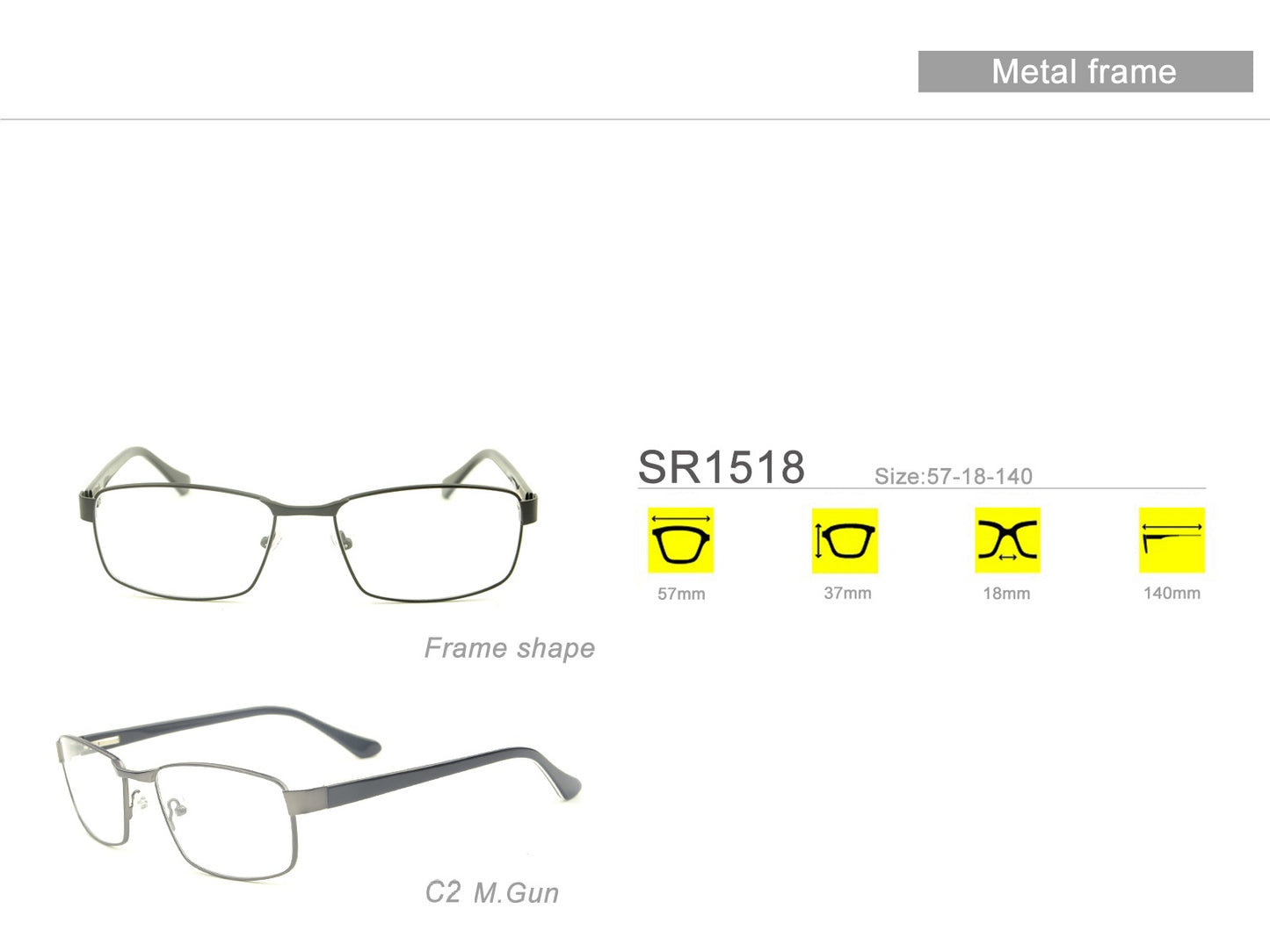 men's metal glasses frame